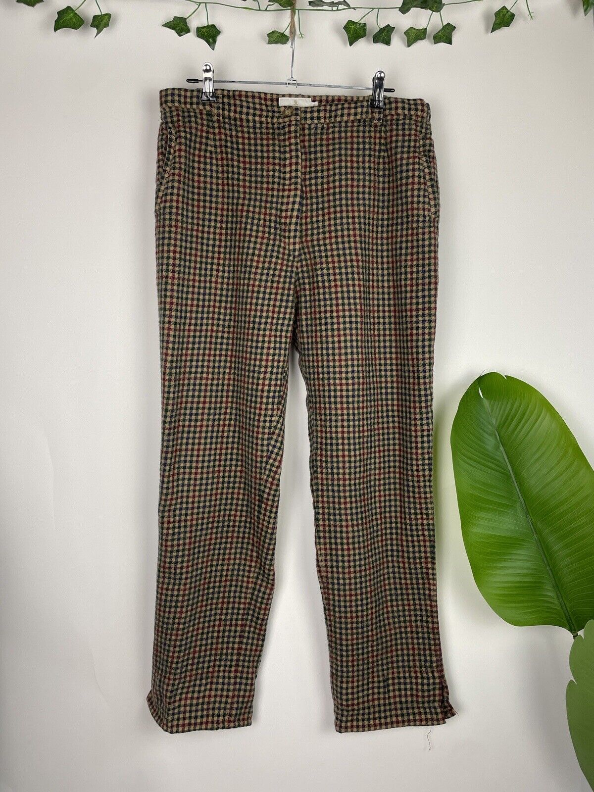 Buy Men Brown Slim Fit Check Casual Trousers Online - 793968 | Allen Solly